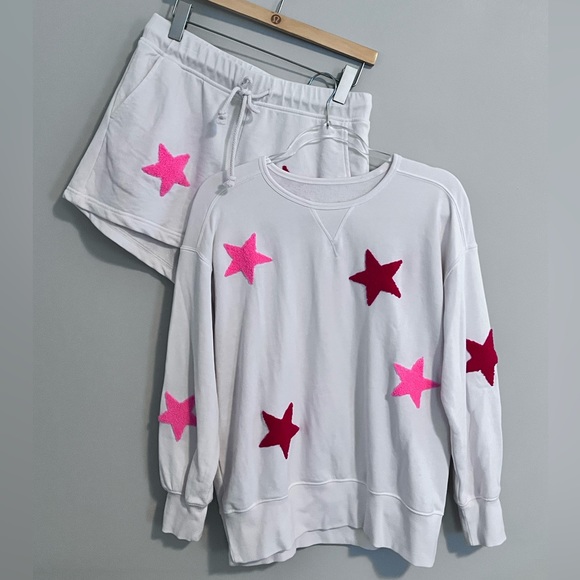 LOU & GREY | Med | FUZZY STARS | Lounge Set - Picture 2 of 16